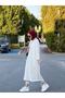Women's Scuba Tunic White Model-486 - 2