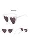 Heart Frame Sunglasses Cat Eye Heart Glasses Heart Retro Sunglasses - 5
