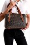 Women's Brown Brown 5 Compartment Bag and Wallet Set - 2