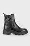Women's Black Genuine Natural Leather Boots & Booties Size 35-41