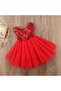 Red Sequin Tutu Party Dress - 2