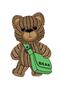 16X10 cm Braided Teddy Bear Car and Motor Bike Helmet Laptop Glass Sticker