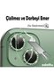 Apple iPhone 13 Stone Design Tempered Glass Camera Lens Protector - Green - 2