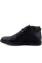 - Black Leather Lace-Up Men's Boots 102-3531-Ttp04 - 3