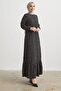 Siera Heart Polka Dot Woven Dress - Black