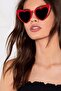 Heart Frame Sunglasses Cat Eye Heart Glasses Heart Retro Sunglasses
