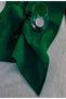 New Year's Elegance 12-Piece Linen Fabric Napkin Set Green - 5
