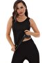 Unisex Thermal Sweat Sauna Suit Tank Top and Leggings - 4