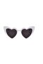 Heart Frame Sunglasses Cat Eye Heart Glasses Heart Retro Sunglasses - 3