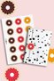 120 Pcs Colorful Donut Round Adhesive Product Package Label, Sticker