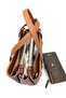 Women's Brown Brown 5 Compartment Bag and Wallet Set - 4