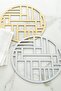 Plexiglass Silver Mirrored Pad Plate Plexiglass Pad Plate 4 Pieces