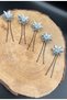 Fully Handmade Crystal Stoned Stylish and Elegant Wedding and Engagement Hairpin Set and Hair Accessory - 3