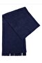 Unisex Navy Blue Fleece Scarf Shawl Camisole - 2