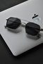 Arlo Unisex Women Men Uv400 Protected Gray Silver Black New Season Sunglasses - 5