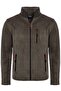 Men's Full Zippered 3 Pocket Khaki Fleece