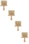 ® 4Pcs Wooden Handle Soft Bristle Brush Detailed Dust Removal Cleaning Brush For Car