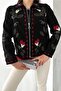 Women's Black Embroidery Vintage Jacket