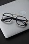 Cameron Unisex Women Men Blue Light Protected Blue Block Black Silver New Season Vintage Glasses - 5