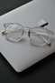 Hugo Unisex Women Men Blue Light Protected Blue Block Transparent New Season Vintage Glasses - 3