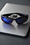 Frederick Women Men Uv400 Protected Blue Black Space Mirrored Image Style New Season Sunglasses - 4