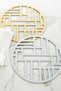 Plexiglass Silver Mirrored Pad Plate Plexiglass Pad Plate 4 Pieces - 6