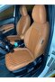 Fiat Egea Back Back 2 1 نموذج من الجلد المطرز باللون البني