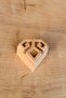 Traditional Pattern Wooden Printing Mold on Hand and Waist