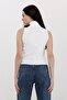 Women's Ecru Fisherman Blouse - 4