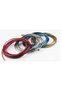 Vehicle Interior 5 M Corded Torpedo Rope Strip Decoration with Wick Apparatus Silver - 2
