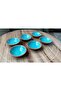Pottery Bowl Olive Bowl, Snack Bowl, Turkish Delight Bowl, Jam Bowl, Sauce Bowl, Colorful Glazed 6 Pieces - 3