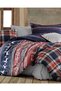 Young Room and Children's Room Deer Pattern Concept Single Elastic Sheet New Year's Duvet Cover Set - 4