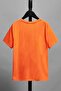 Space Printed Orange T_Shirt.100/100 Cotton - 2