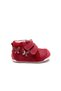 Leather And Orthopedic Sole Red Girl's First Step Shoes