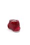Leather And Orthopedic Sole Red Girl's First Step Shoes - 3