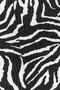 Black Zebra Patterned Slit Detailed High Waist Straigth Knitted Trousers TWOSS22PL0243 - 5