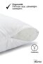 1 Zippered Antiallergic Pillow |   Bead Silicone Pillow |   Cotton Outer Cover, 900 Gr Filled - 3