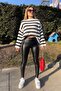 Aliyah Raised Leather Leggings - 3