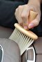 ® 4Pcs Wooden Handle Soft Bristle Brush Detailed Dust Removal Cleaning Brush For Car - 8