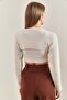 Women's Beige Knitwear Athlete Crop Set 20223280 - 5