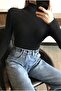 Unisex 2 Pack Ready Pack Black Beige Cotton Turtleneck Slimfit Turtleneck Sweater - 6