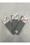 3 Pieces Cotton (Cotton) Men's Ankle Towel Long Socks - 4
