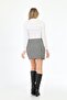 تنورة تويد بنمط Houndstooth - 3