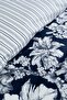 Castore Navy Blue Satin Double Duvet Set - 4