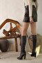 Black Trooper Boots Matte Women's Boots, Heels - 8