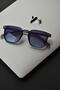 Luke Unisex Women Men Uv400 Protected Smoke Blue Gradient New Season Vintage Sunglasses - 2