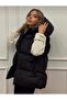 Hooded Women's Puffer Vest - 3
