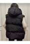 Hooded Women's Puffer Vest - 4