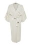 Ekru Dokuma Maxi Plaj Kuşaklı Kimono&Kaftan TBESS23KM00028 - 7