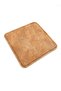 Square Coaster Light Brown Color Pull Up Faux Leather Coaster (1 Piece) - 2